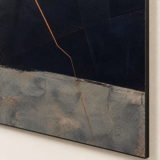 A Fine Orange Line | Foam Print — surface close-up