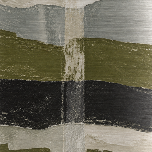 Folded Range | Brushed Aluminum Print — surface close-up