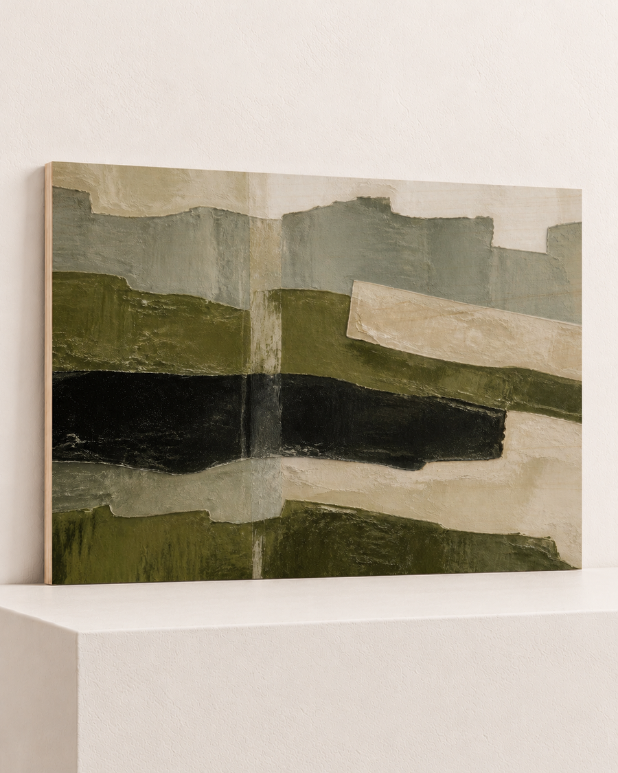 Folded Range | Wood Print