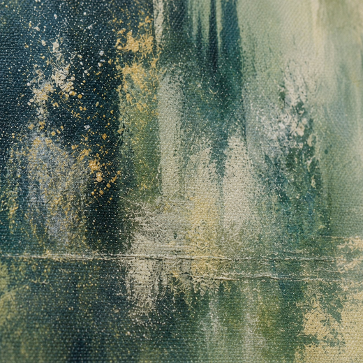 Forest After Rain | Canvas — surface close-up