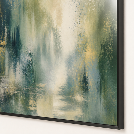 Forest After Rain | Metal Framed — surface close-up