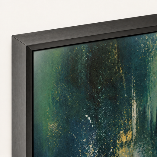 Forest After Rain | Metal Framed — edge close-up