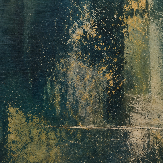 Forest After Rain | Wood Print — surface close-up