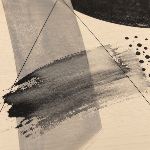 An Ink Afternoon | Wood Print — surface close-up