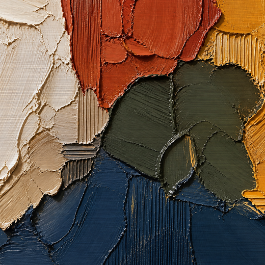 Earth in Pieces | Brushed Aluminum Print — surface close-up