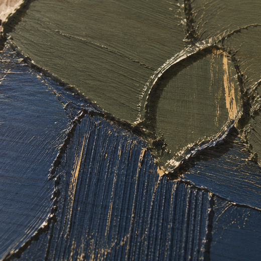 Earth in Pieces | Wood Print — surface close-up