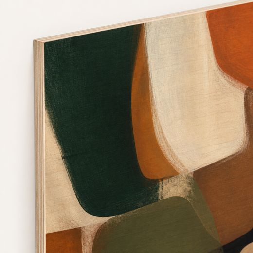 Close Together | Wood Print — edge close-up