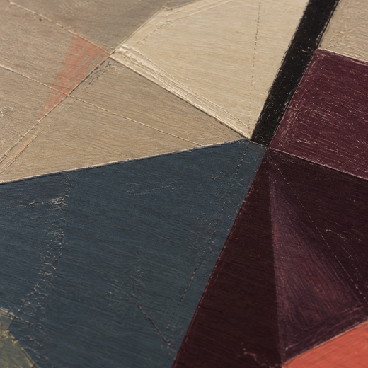 An Angle of Plum | Wood Print — surface close-up