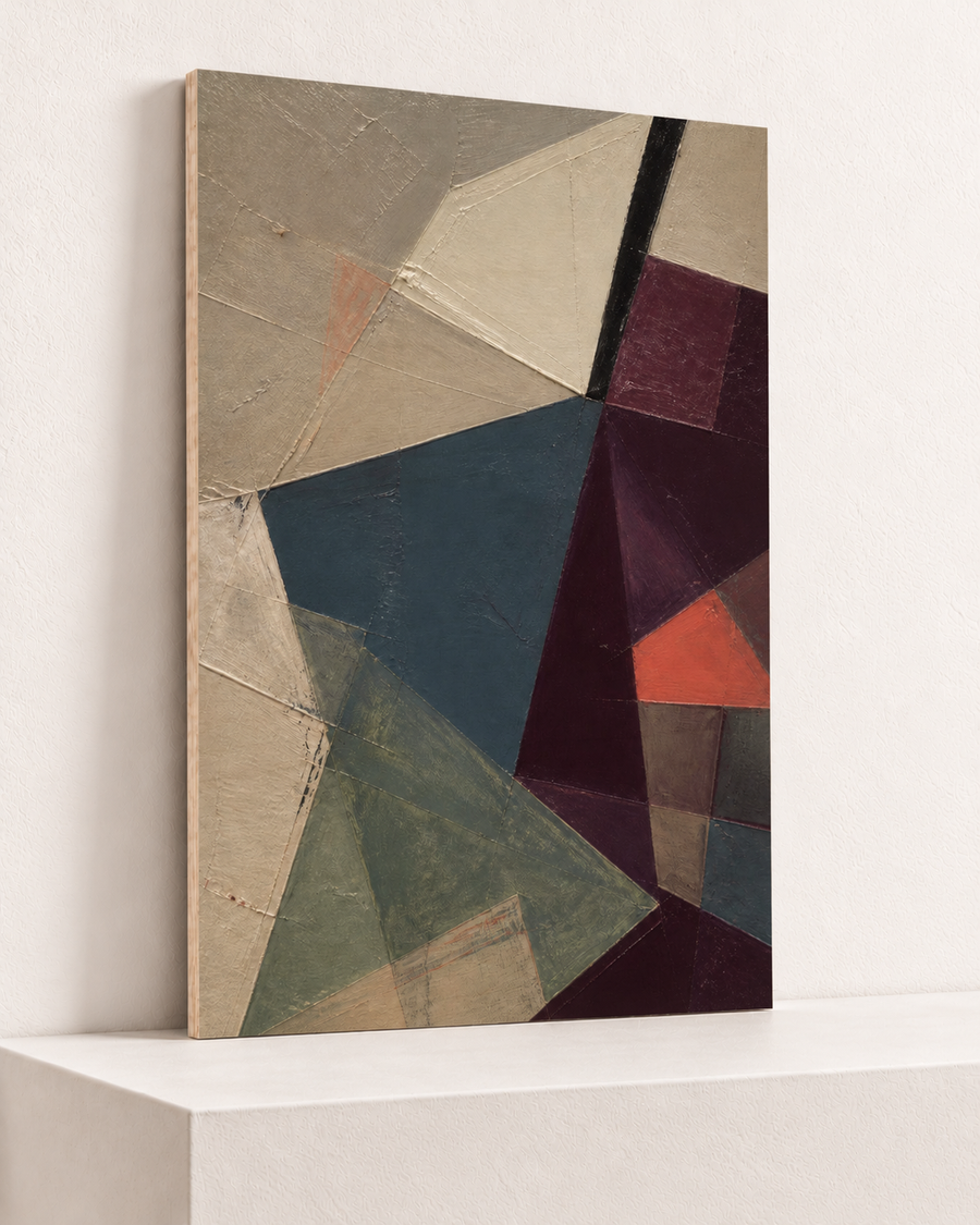 An Angle of Plum | Wood Print
