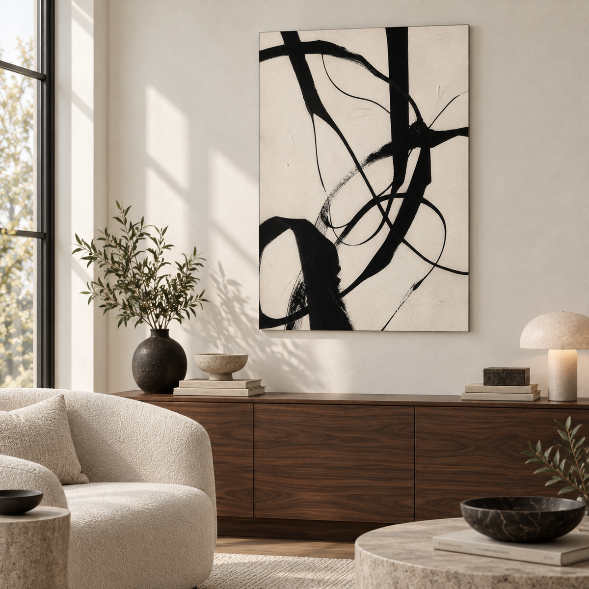 Foam Prints artwork in a room