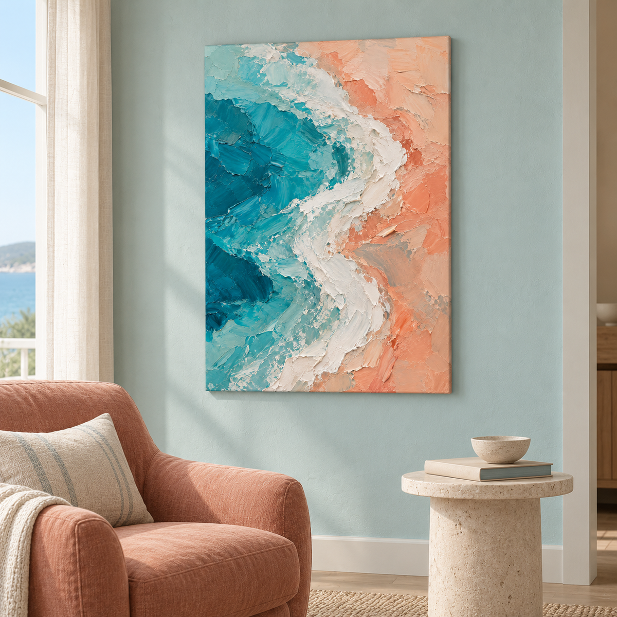 Salt Light artwork displayed in an interior