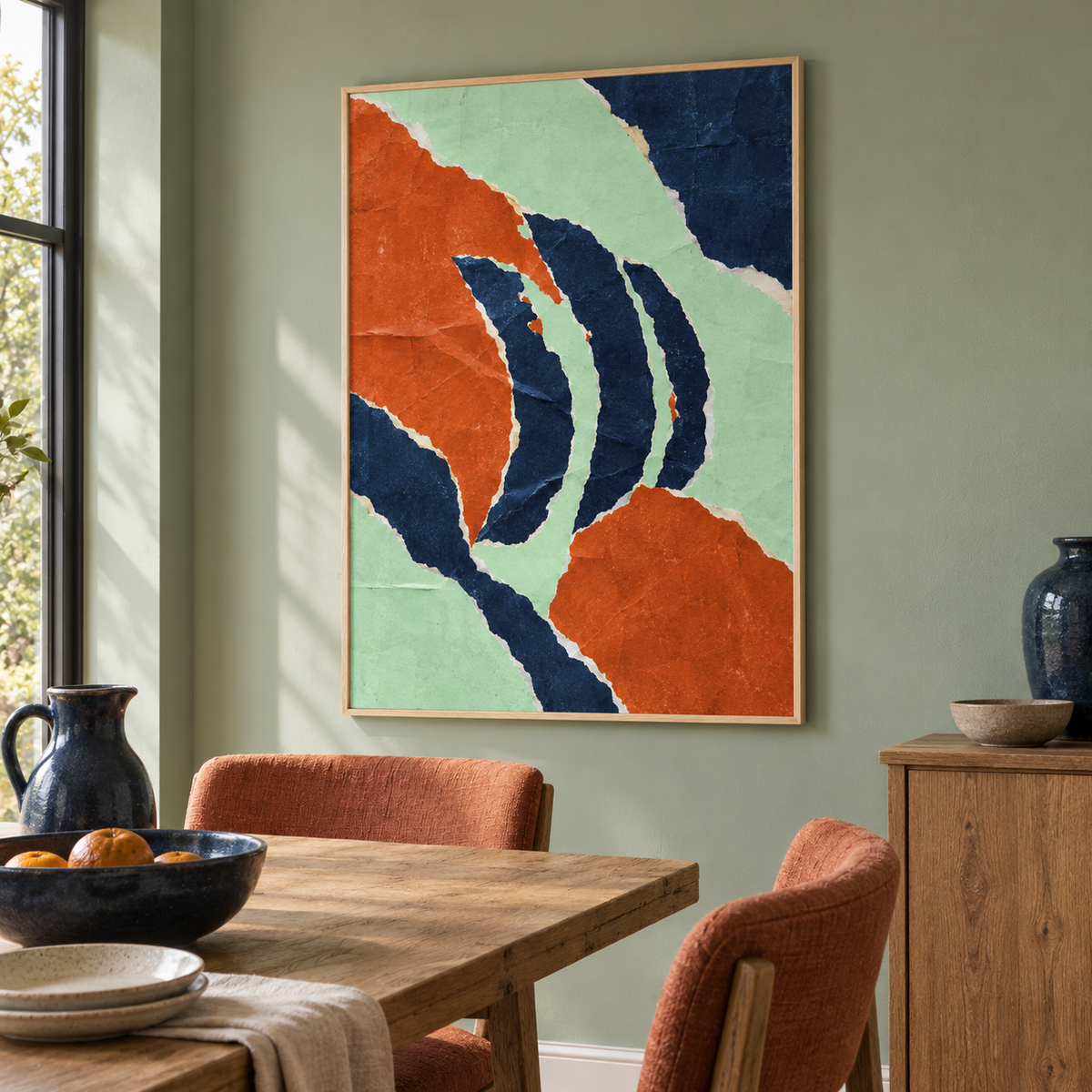 Cut Loose artwork displayed in an interior