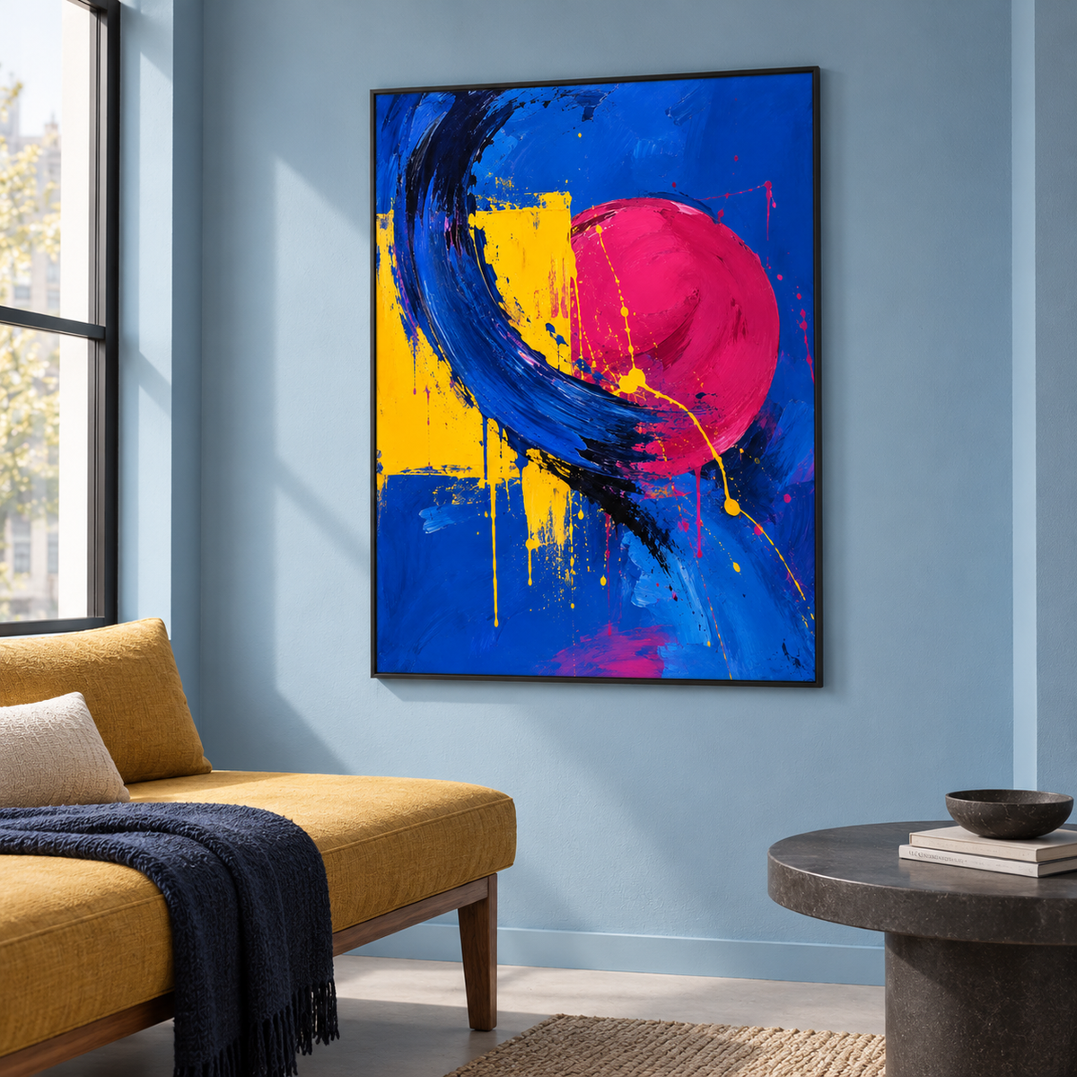 Electric Gesture artwork displayed in an interior