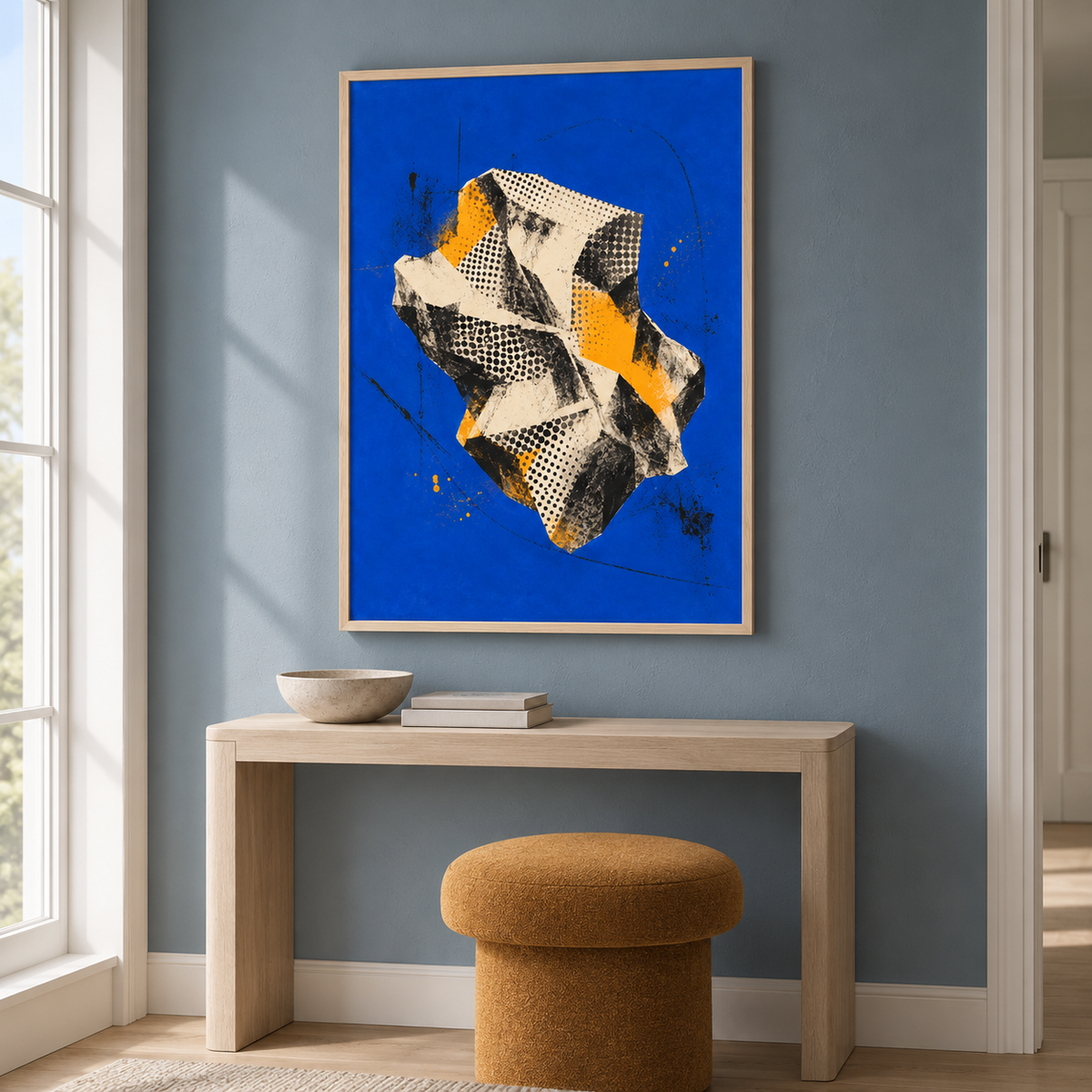 Future Fossil artwork displayed in an interior