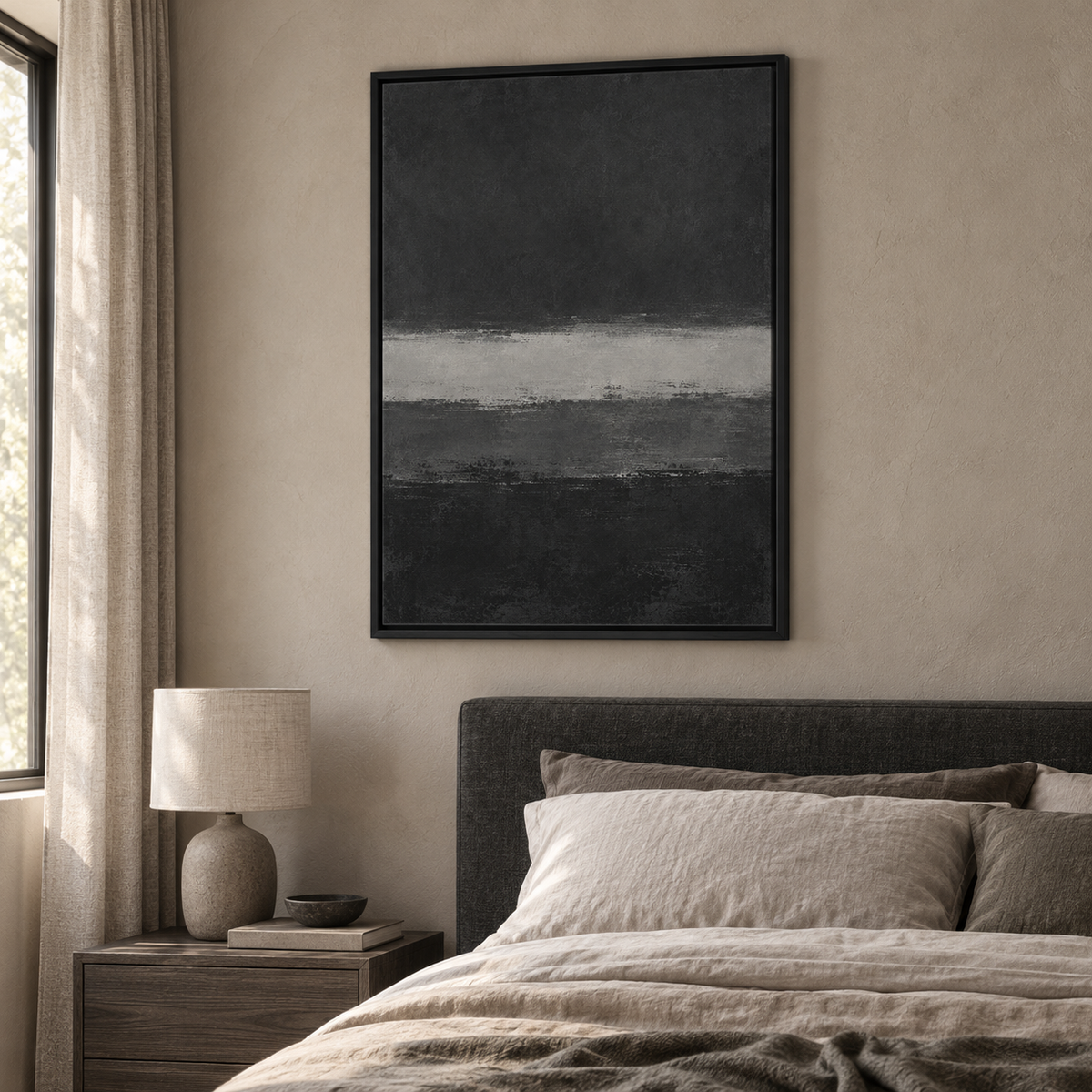Low Strata artwork displayed in an interior