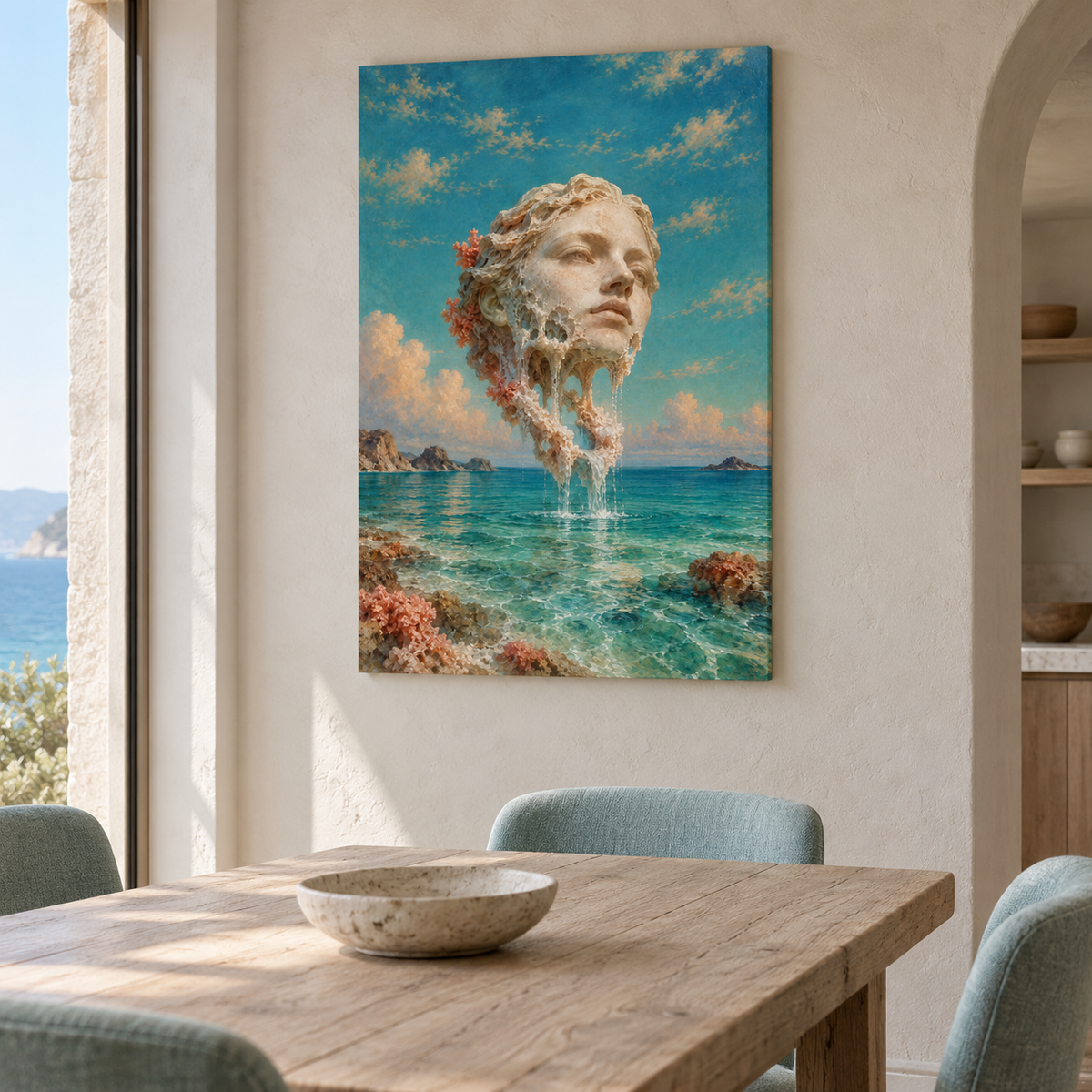 Salt Memory artwork displayed in an interior