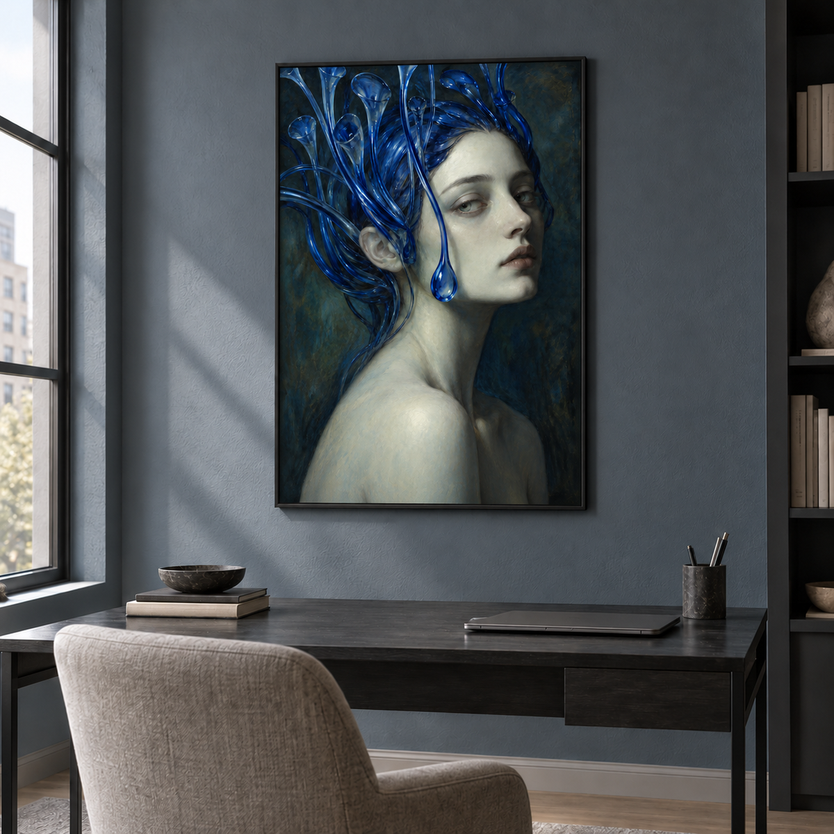 The Glass Gardener artwork displayed in an interior