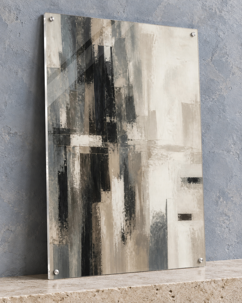city memory acrylic print — angle view