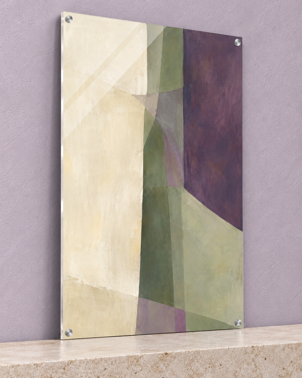 quiet prism acrylic print — angle view
