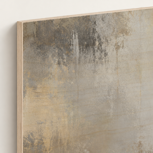 The Far Shore | Wood Print — edge close-up