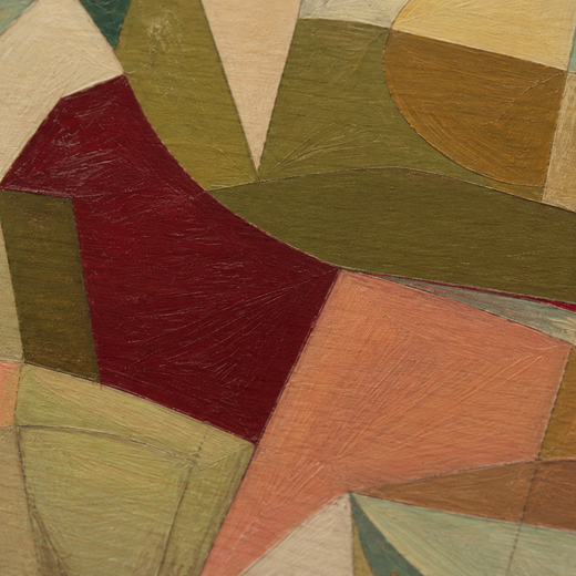 A Table of Shapes | Wood Print — surface close-up