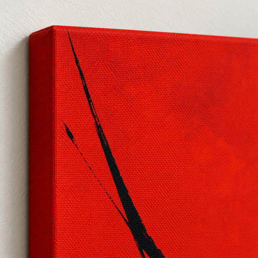A Little Red | Canvas — edge close-up