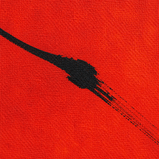 A Little Red | Canvas — surface close-up