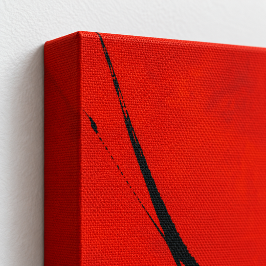 A Little Red | Canvas — edge close-up