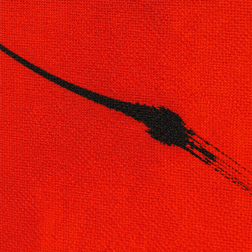 A Little Red | Canvas — surface close-up