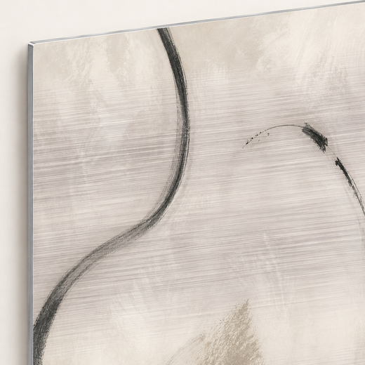Almost a Circle | Brushed Aluminum Print — edge close-up
