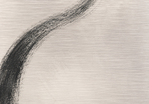 Almost a Circle | Brushed Aluminum Print — surface close-up
