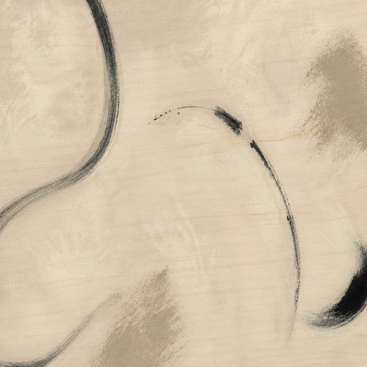 Almost a Circle | Wood Print — surface close-up