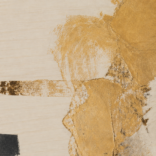 An Ochre Patch | Wood Print — surface close-up