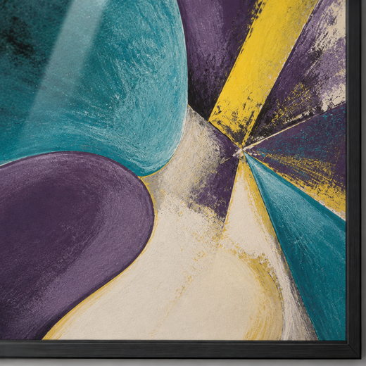Petals After Dark | Metal Framed — surface close-up