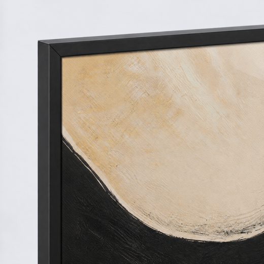 Pebbles in Colour | Metal Framed — edge close-up