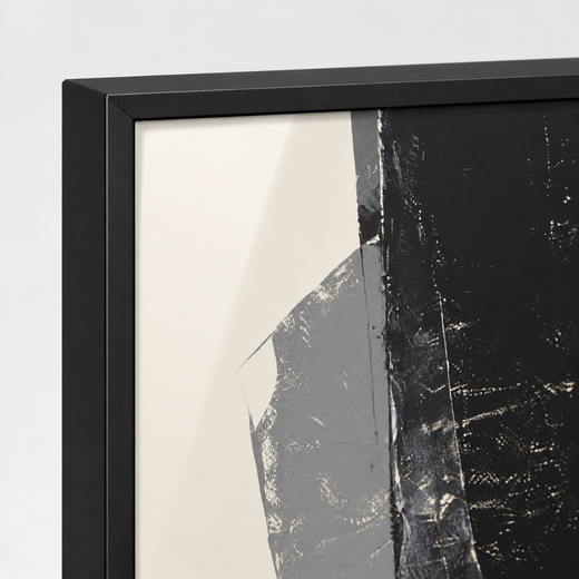 Black on Chalk | Metal Framed — edge close-up
