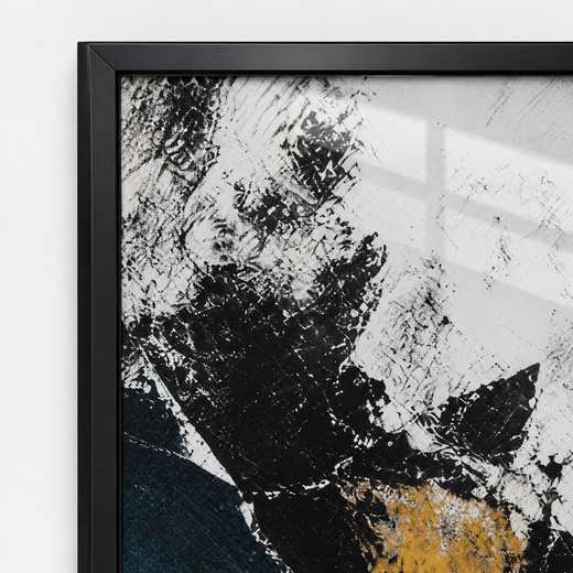 Blue Fault | Metal Framed — edge close-up