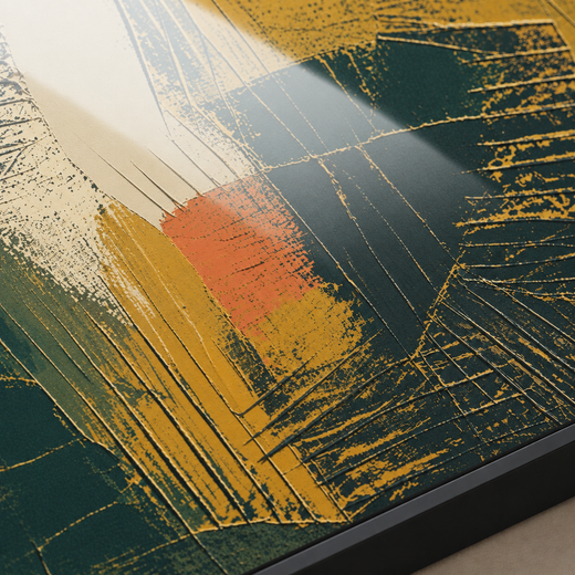 Under the Ochre | Metal Framed — surface close-up
