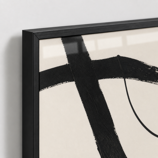 Calligraphic Line | Metal Framed — edge close-up