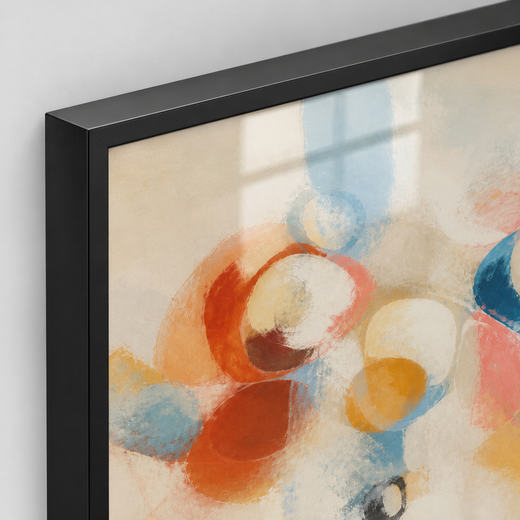 Small Circles | Metal Framed — edge close-up