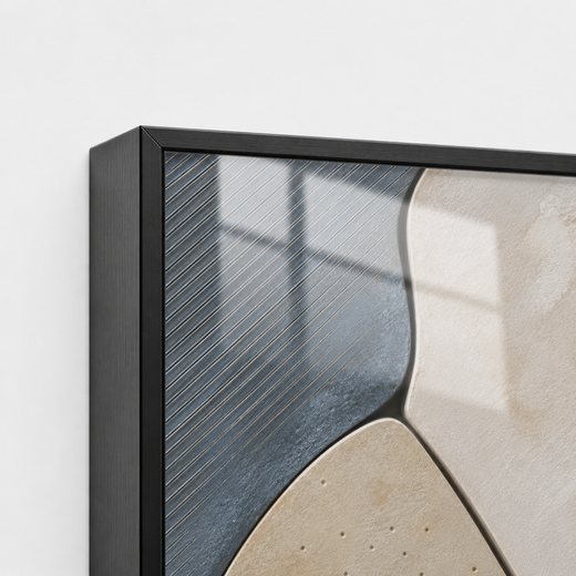 Slate and Sand | Metal Framed — edge close-up