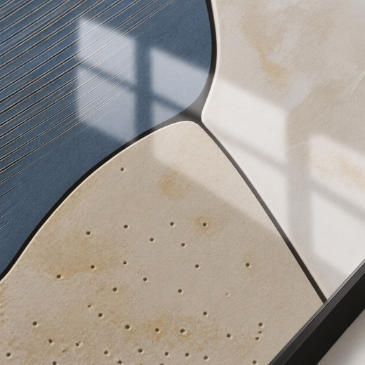 Slate and Sand | Metal Framed — surface close-up