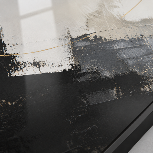 Black Takes a Turn | Metal Framed — surface close-up