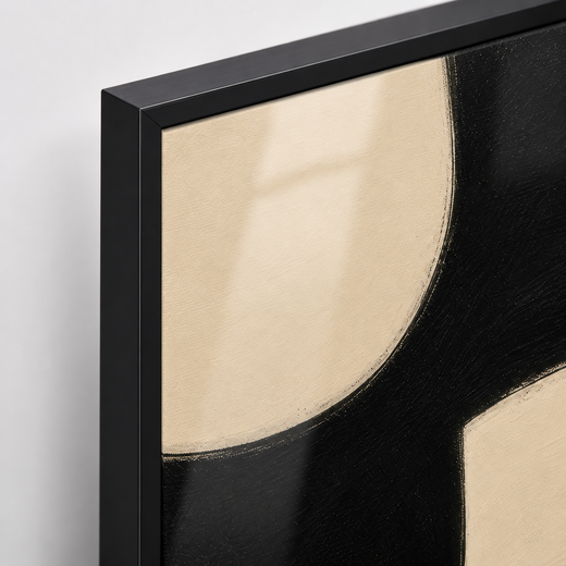Cream Cutouts | Metal Framed — edge close-up