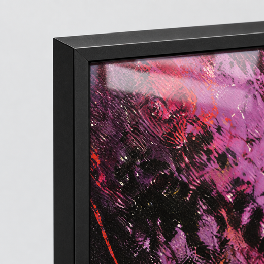 Colours Cross Here | Metal Framed — edge close-up