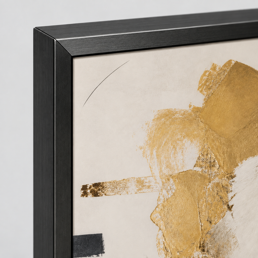 An Ochre Patch | Metal Framed — edge close-up