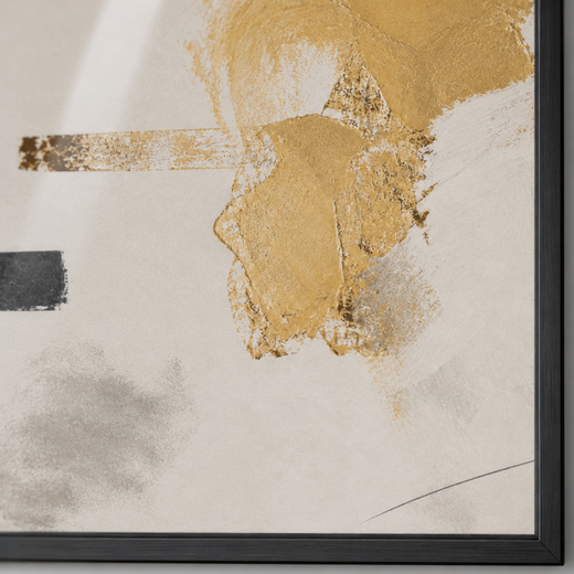 An Ochre Patch | Metal Framed — surface close-up