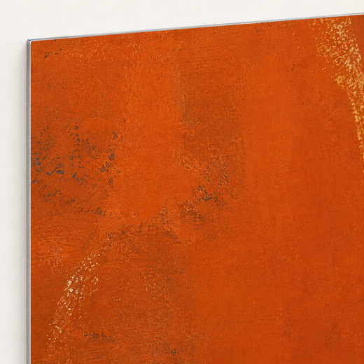 Side by Side | Brushed Aluminum Print — edge close-up