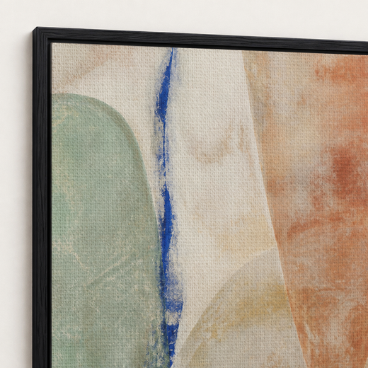 Mineral Air | Framed Canvas — edge close-up