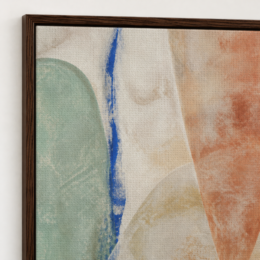 Mineral Air | Framed Canvas — edge close-up